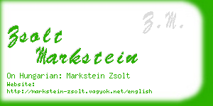 zsolt markstein business card